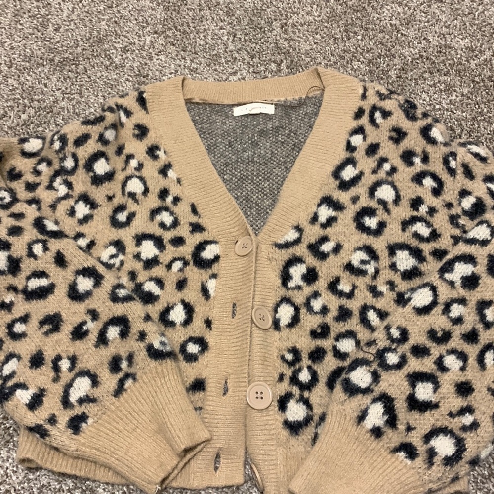 LA Hearts animal print sweater S